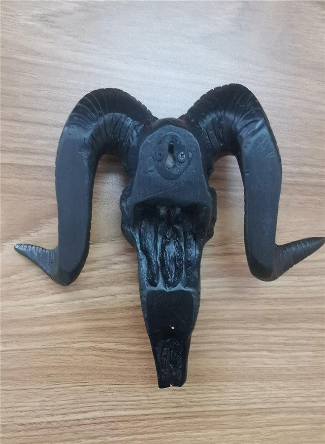 Gonetre Wall Hanging Decoration 3D Shofar Skeleton Ornament Sheep Resin Bone Art Crafts Resin Crafts Halloween Decor Gifts - Image 5